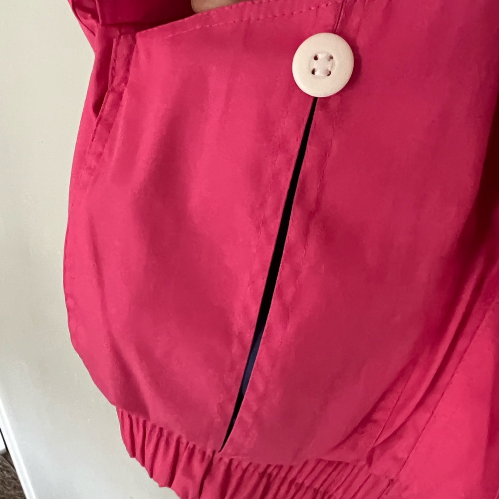 80s Light Pink Purple White Cotton Jacket by Be In The Current Scene medium - Picture 6 of 11